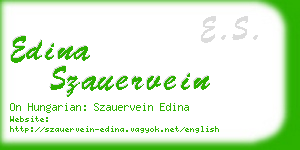 edina szauervein business card